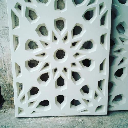 FRP Rectangular Jali - FRP Material, 1.5-5 ft Length, 1.5-3 ft Width, White Color | Durable, Modern Design for Living Spaces and Commercial Use