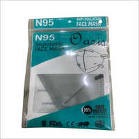 Grey Disposable N95 Face Mask - High Quality Plastic Material, Skin Friendly Nature, Elastic Straps For Secure Fit, Tear Resistant, Ideal For Particulate Protection, Unisex, Standard Size