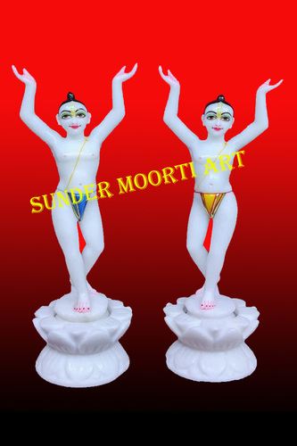 Marble Gaura Nitai Statues
