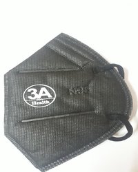 N95 Mask - Non-woven Fabric, 17.5 X 9.5 Cm, Black | 5-ply Protection, Melt Blown Filter, Breathable Material, Air Valve, Reusable