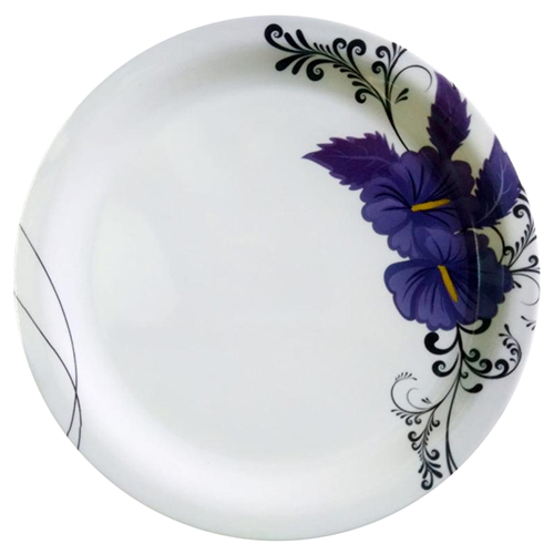 Melamine Elegant Look Round Shape Solid Tent Crockery Plate - Ceramic Type: Porcelain