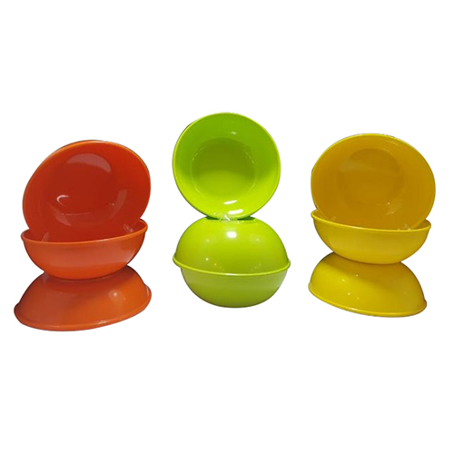 Melamine 6.5 Inch Bowl - Color: Orange Green Yellow