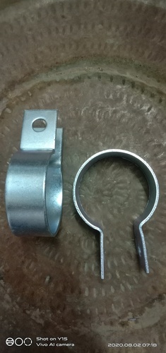 GI Support Clamp 2" Size - Iron, 2 Inch | Silver Finish, Renewable Source Design, Heat Treated Wood Compatibility