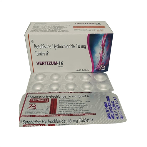 16 mg Betahistine Hydrochloride Tablets