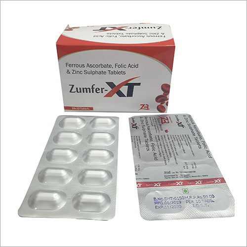 Ferrous Ascorbate Folic Acid And Zinc Sulphate Tablets