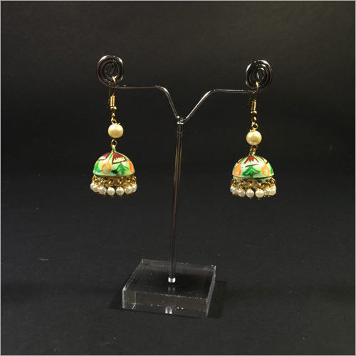 Aiwi And Golden Toned Classic Jhumkas