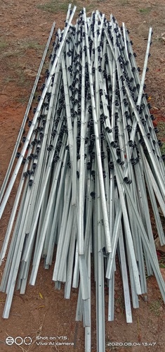 T Angle - Iron, 1x1 Inch Size, 6 mm Thickness | Solar Electric Fencing for Industrial Sites, Renewable Source Utilization, Silver Finish