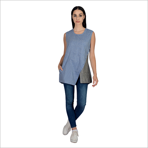 Round Neck Sleeveless Top