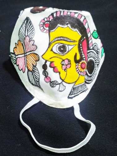 Multicolor Mithila Painting Mask