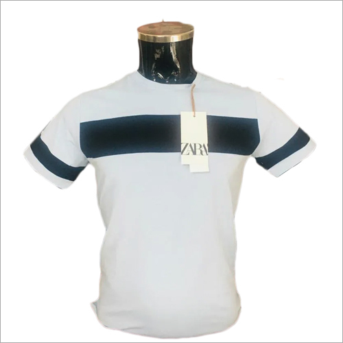 Mens Designer Round Neck T Shirts - Cotton Blend, Sizes: S, M, L, XL | O-Neck Collar, Short Sleeve Style for Comfort and Style