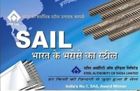 Sail Tmt Bar - Iron, 8mm To 32mm Thickness, 12m Length | Extreme Weather Resistance, Aesthetically Carved Surface, Fe500d Grade