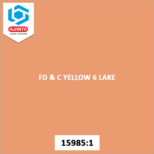 FD & C Yellow 6 Lake Cosmetic Colours