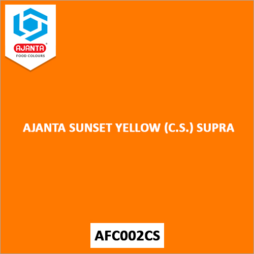 Sunset Yellow E110 By AJANTA CHEMICAL INDUSTRIES