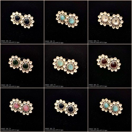 Designer Kundan Studs