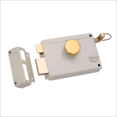 Ivory And Ss Laser Rim Lock