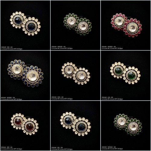 Designer Kundan Studs