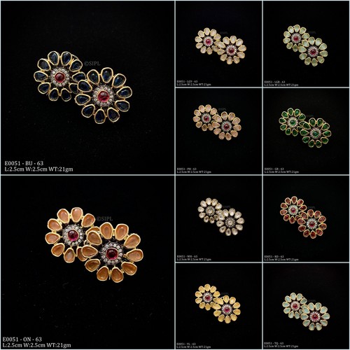 21gm Beautfiul Designer Kundan Studs