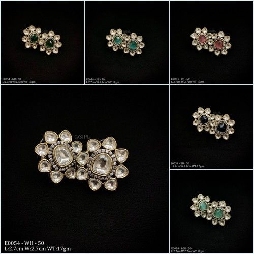 Designer Kundan Studs