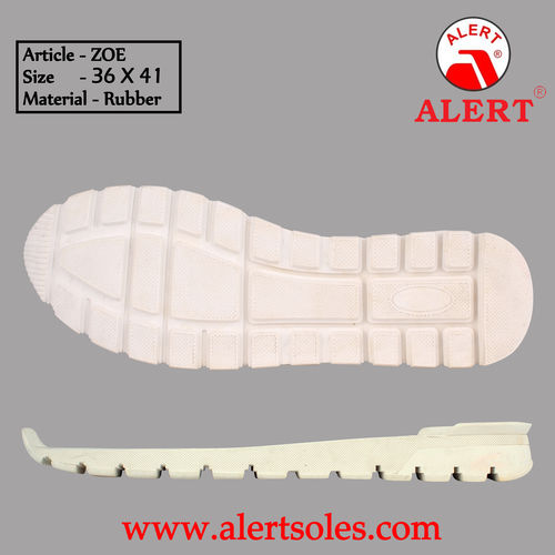 Rubber Sports Shoe Sole - Color: Black