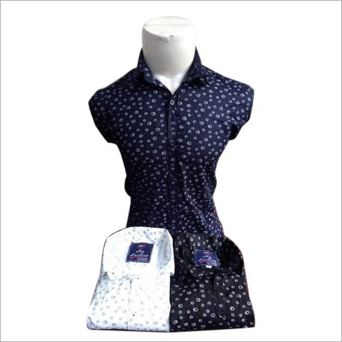 Mens Cotton Collar Neck Printed Shirts
