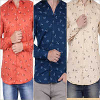 Mens Printed Cotton Shirts