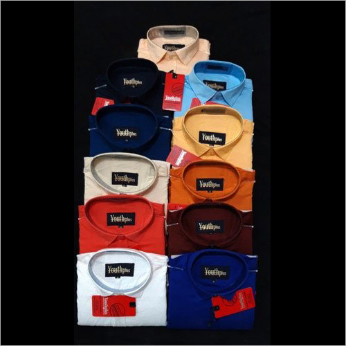 Mens Plain Cotton Casual Shirts