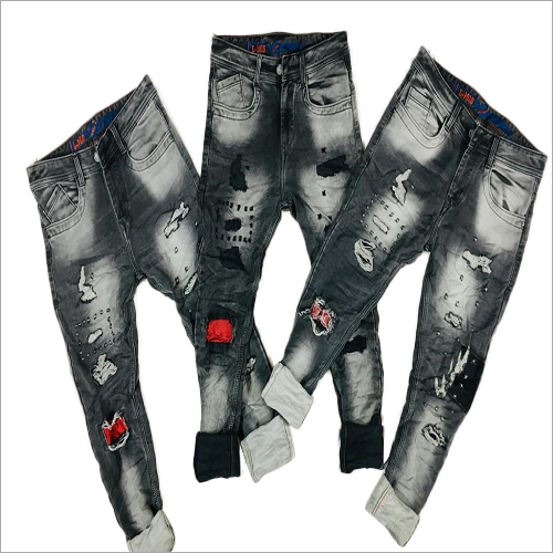 Mens Damage Denim Jeans