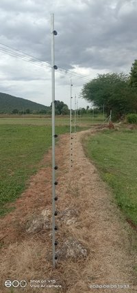 Solar Electric Fencing - Galvanized Iron T Angle, Heat Treated And Renewable Sources, 3.50 Kg Weight, Silver Finish