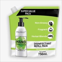 Palmist Hand Sanitizer Refill Pack 750ml - Natural & Herbal Gel, 750ml Size, Fragrances: Brace, Signature, Tizuka, Moisturizing Formula, Kills Germs