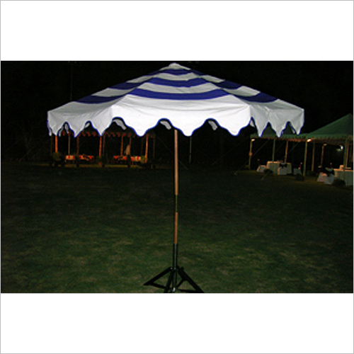 Garden Umbrella With Wood Frame