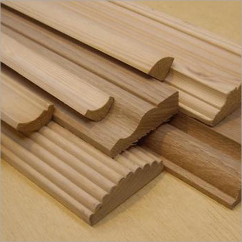 Wooden Fancy Moulding - Solid Wood, 12-18 mm Thick, Length 8-10 Feet, Matte Finish, Moisture 5-10% | Suitable for Commercial, Exterior, and Interior Applications