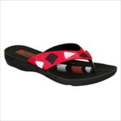 Spring Women Red Printed Slipper