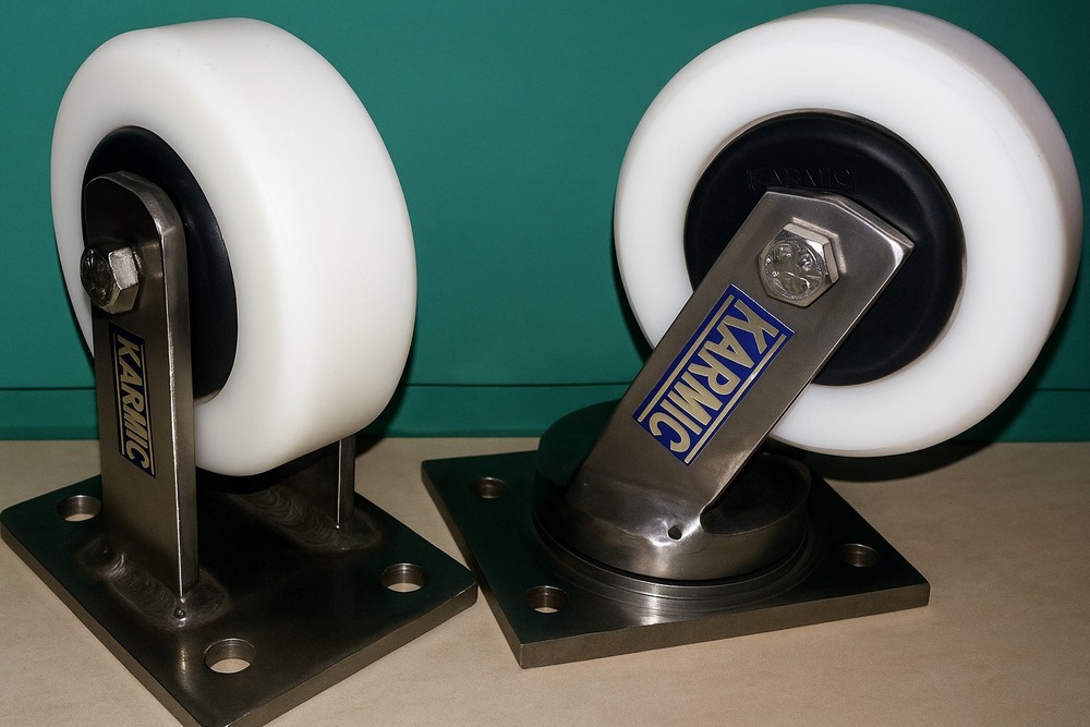 SS castor wheel 6x2