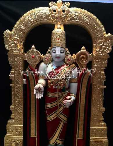 Uv Resistant Marble Tirupati Balaji Statue