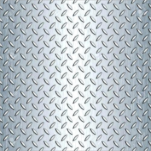 Chequered Plate - Steel, Various Thickness, Customizable Width & Length | Diamond Pattern, Brush Finish, Decorative & Protective Uses
