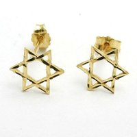 Party Sterling Silver Earrings Star Of David Shape