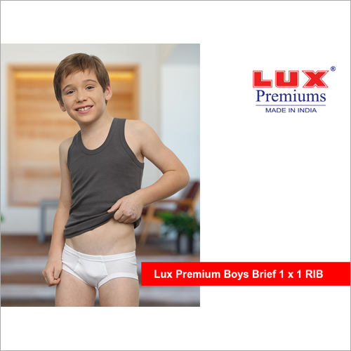 Lux Premium Boys 1x1 RIB Brief