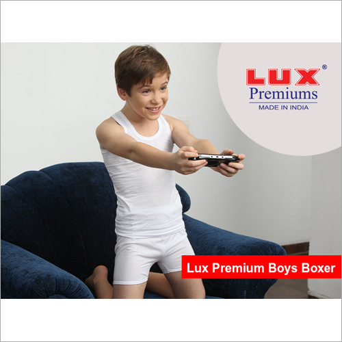 Lux Premium Boys White Boxers