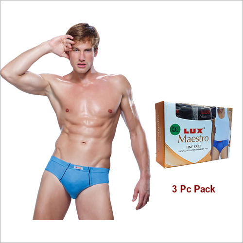 Lux Maestro 3 Pc Pack Mens Brief By V. SHANTILAL & CO.
