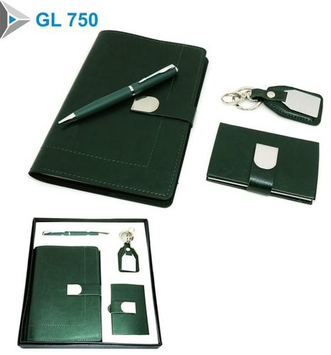 Black Four In One Leather Gift Set