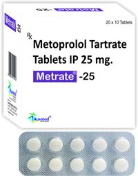 Metoprolol Tartrate Tablets IP 50 MG / Metrate-50