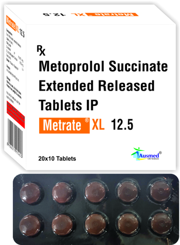 Metoprolol Succinate Ip 11.875Mg.  Eq. To Metoprolol Tartrate  12.5Mg./Metrate-Xl 12.5 General Medicines