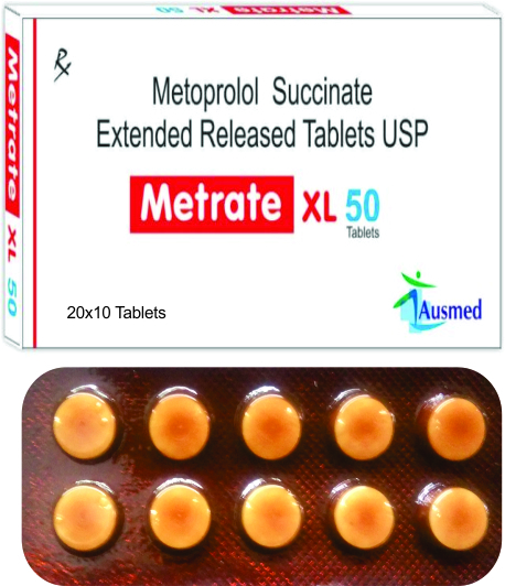 Metoprolol Succinate IP 11.875mg. Eq. to Metoprolol Tartrate 12.5mg./METRATE-XL 12.5