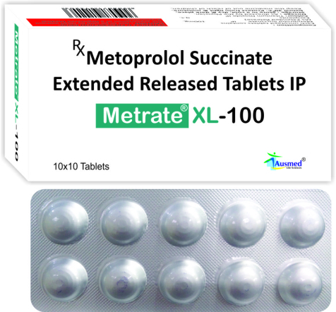 Metoprolol Succinate IP 11.875mg. Eq. to Metoprolol Tartrate 12.5mg./METRATE-XL 12.5