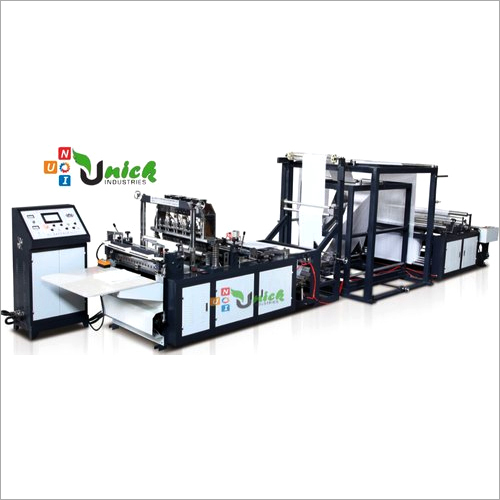 Fully Automatic Non Woven Bag Making Machine - Steel, 10X5X3M | Capacity: 100 Bags/Min, Auto Operation, Customizable, Durable, High Speed, Low Maintenance, Precise Cutting, Easy Usage