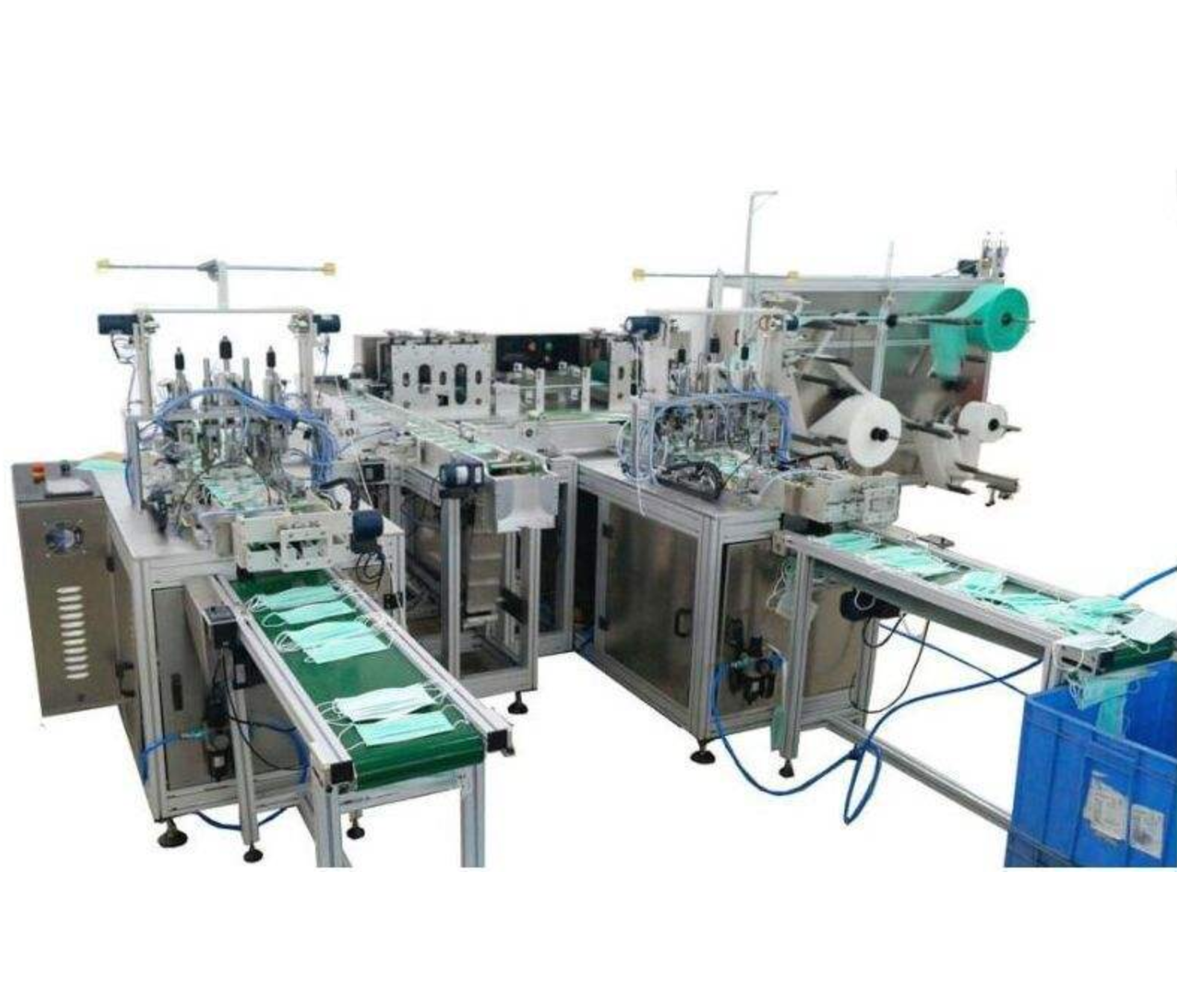 auto3 ply nonwoven fabric disposable medical facemask facial surgical face mask making machine
