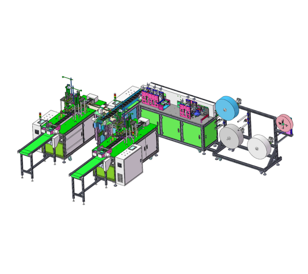 auto3 ply nonwoven fabric disposable medical facemask facial surgical face mask making machine