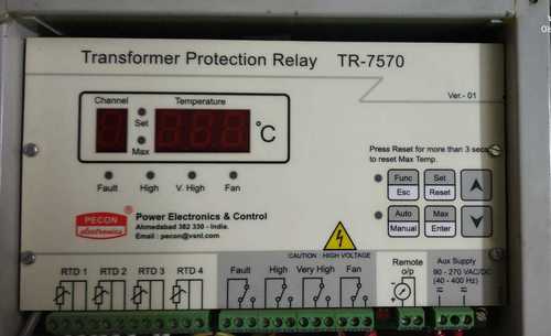 TRANSFORMER PROTACTION RELAY TR-7570 By TAJ ELECTRICALS