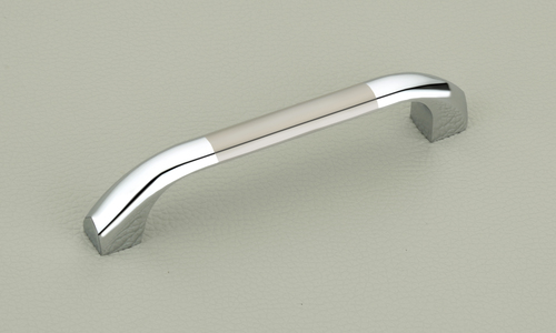Silver Color Chrome Commercial Cabinet Handle - Steel Material 6 Inch Length C Type Design | Sleek Chrome Finish Durable Stainless Steel Construction