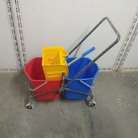 Three Bucket Wringer Trolly